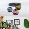 Chehalis Plafonnier, Boule lumineuse 30 cm Bleu, Vert, Cuivré, 3 lumières