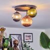Chehalis Plafonnier, Boule lumineuse 30 cm Bleu, Vert, Cuivré, 3 lumières