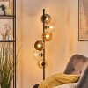 Koyoto Boule lumineuse, Lampadaire 32 cm Ambre, Chrome, Clair, Fumé, 6 lumières
