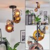 Koyoto Plafonnier, Boule lumineuse 31 cm Or, Clair, Cuivré, Fumé, 4 lumières