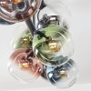 Gastor Plafonnier, Boule lumineuse Bleu, Chrome, Vert, Clair, Cuivré, Fumé, 8 lumières
