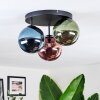 Chehalis Plafonnier, Boule lumineuse 34 cm Bleu, Vert, Cuivré, 3 lumières
