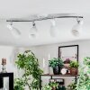 Starkeryd Plafonnier, Spot de plafond Chrome, Blanc, 4 lumières