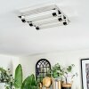 Zamar Plafonnier LED Chrome, 3 lumières