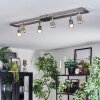 Danil Plafonnier, Spot de plafond LED Nickel mat, 6 lumières