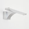 Zaire Lampe de miroir, Applique murale LED Chrome, Argenté, 1 lumière, Détecteur de mouvement
