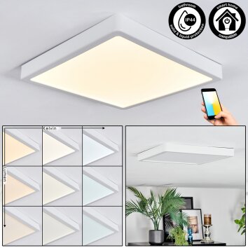 Finsrud Plafonnier, Panel LED Blanc, 1 lumière