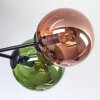 Gastor Plafonnier, Boule lumineuse 62 cm Bleu, Vert, Cuivré, 6 lumières