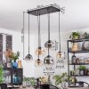 Ripoll Suspension, Boule lumineuse, Suspension Ambre, Clair, Fumé, 6 lumières