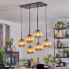 Koyoto Suspension, Boule lumineuse, Suspension Ambre, 6 lumières