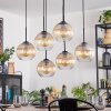 Koyoto Suspension, Boule lumineuse, Suspension Ambre, Clair, 6 lumières