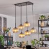 Koyoto Suspension, Boule lumineuse, Suspension Ambre, Clair, 6 lumières