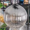 Koyoto Suspension, Boule lumineuse, Suspension Ambre, Clair, Fumé, 6 lumières