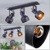 Tylar Plafonnier, Spot de plafond Noir, 3 lumières