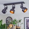 Tylar Plafonnier, Spot de plafond Noir, 3 lumières