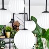 Chehalis Plafonnier, Boule lumineuse Blanc, 5 lumières