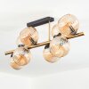 Koyoto Plafonnier, Boule lumineuse Or, Noir, 8 lumières