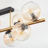 Koyoto Plafonnier, Boule lumineuse Or, Noir, 8 lumières