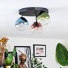 Chehalis Plafonnier, Boule lumineuse 30 cm Bleu, Vert, Clair, Cuivré, 3 lumières