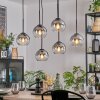 Koyoto Suspension, Boule lumineuse, Suspension Clair, Fumé, 6 lumières