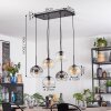 Apedo Suspension, Boule lumineuse, Suspension Ambre, Clair, Fumé, 6 lumières
