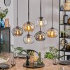 Apedo Suspension, Boule lumineuse, Suspension Ambre, Clair, Fumé, 6 lumières