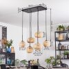 Bauro Suspension, Boule lumineuse, Suspension Écru, 6 lumières