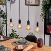 Soungou Suspension, Suspension Écru, Noir, 4 lumières