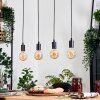 Soungou Suspension, Suspension Écru, Noir, 4 lumières