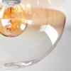 Gastor Plafonnier, Boule lumineuse 30 cm Ambre, Clair, 3 lumières