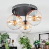 Gastor Plafonnier, Boule lumineuse 30 cm Ambre, Clair, 3 lumières