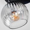 Koyoto Plafonnier, Boule lumineuse Ambre, Clair, Fumé, 3 lumières