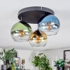 Koyoto Plafonnier, Boule lumineuse 30 cm Bleu, Or, Vert, Clair, 3 lumières