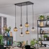 Koyoto Suspension, Boule lumineuse, Suspension Ambre, Clair, 6 lumières