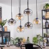 Apedo Suspension, Boule lumineuse, Suspension Ambre, Clair, Fumé, 6 lumières