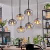 Apedo Suspension, Boule lumineuse, Suspension Ambre, Clair, Fumé, 6 lumières