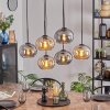 Apedo Suspension, Boule lumineuse, Suspension Ambre, Fumé, 6 lumières