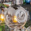 Ripoll Suspension, Boule lumineuse, Suspension Ambre, Clair, Fumé, 6 lumières