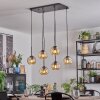 Ripoll Suspension, Boule lumineuse, Suspension Ambre, 6 lumières