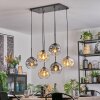 Ripoll Suspension, Boule lumineuse, Suspension Ambre, Clair, Fumé, 6 lumières