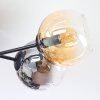 Koyoto Plafonnier, Boule lumineuse Ambre, Clair, Fumé, 6 lumières