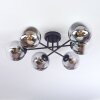 Gastor Plafonnier, Boule lumineuse Clair, Fumé, 6 lumières