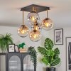 Gastor Plafonnier, Boule lumineuse Or, Noir, 5 lumières