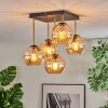 Gastor Plafonnier, Boule lumineuse Or, Noir, 5 lumières