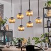 Koyoto Suspension, Boule lumineuse, Suspension Ambre, 6 lumières