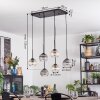 Koyoto Suspension, Boule lumineuse, Suspension Ambre, Clair, Fumé, 6 lumières