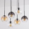 Koyoto Suspension, Boule lumineuse, Suspension Ambre, Clair, Fumé, 6 lumières