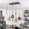Koyoto Suspension, Boule lumineuse, Suspension Ambre, Clair, Fumé, 6 lumières