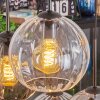 Koyoto Suspension, Boule lumineuse, Suspension Ambre, Clair, Fumé, 6 lumières