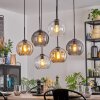 Koyoto Suspension, Boule lumineuse, Suspension Ambre, Clair, Fumé, 6 lumières
